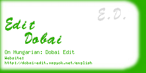 edit dobai business card